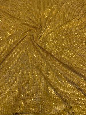 Yellow Color  Sequins Work art silk saree 4