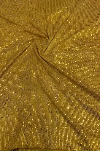 Yellow Color  Sequins Work art silk saree