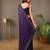 Purple Rangoli Silk Embroidery Double Shade Saree with Unstitched Blouse Piece