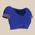 Blue paithani silk saree with unstitched blouse piece