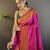 Magenta paithani silk saree with unstitched blouse piece
