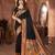 Black paithani silk saree with unstitched blouse piece