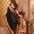 Black paithani silk saree with unstitched blouse piece
