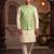 Men   s mint green jacquard nehru jacket festive & wedding ethnic wear