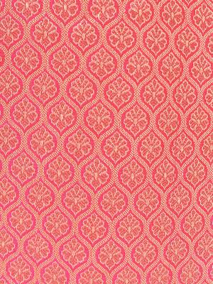 Men   s coral pink jacquard nehru jacket festive & wedding ethnic wear 4