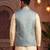 Men’s elegant sky blue jacquard nehru jacket