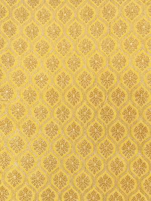 Men   s elegant yellow jacquard nehru jacket 4