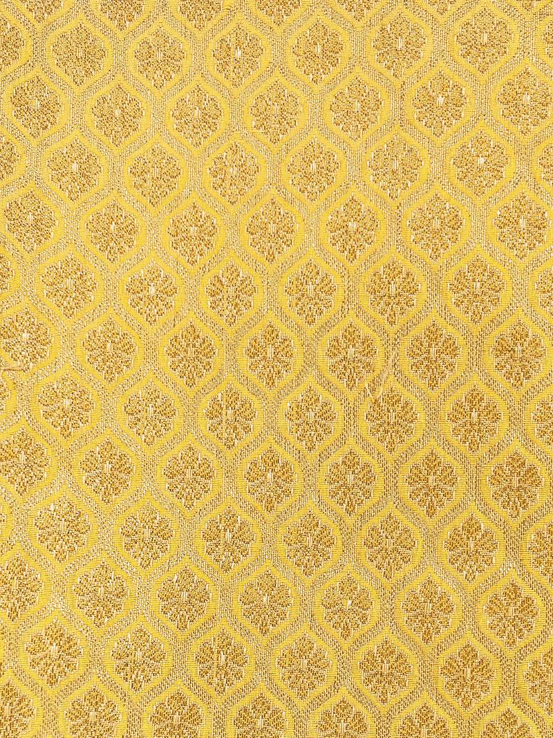 Men’s elegant yellow jacquard nehru jacket