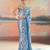Blue Color Sequence Work Silk Saree