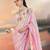 Pink Color Sequence Work Silk Saree