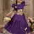 Soft silk paithani design zari weaving pavadai for kids
