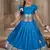 Soft silk paithani design zari weaving pavadai for kids