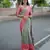 mint green floral, zari woven faux kanjivaram  semi silk saree with blouse