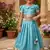 Soft silk paithani design zari weaving pavadai for kids
