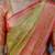 Parrot green floral, zari woven kanjivaram  semi silk saree with blouse