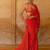 Red Color Embroidered And Mirror Work Georgette Saree