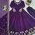 New Designer Anarkali Gown Suit Set Purple Suit Set With Dupatta