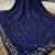 Neavy Blue Color Sequins Work Silk Saree