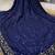 Neavy Blue Color Sequins Work Silk Saree