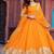 Yellow Anarkali Gown Suit Set Heavy Gown Suit Set