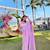 Pink Shine Color plain Silk Saree