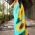 Sky Blue Color Printed Plain Georgette  Saree