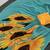 Sky Blue Color Printed Plain Georgette  Saree