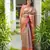 yellow floral, zari woven faux kanjivaram saree with blouse