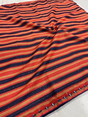 Multi Color handwork  Fox Georgette Saree 3