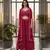 Designer Pink Colour in Thread Work Top Palazzo With Shrug