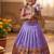 Kids paithani silk lotus pattern lehenga choli