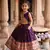 Kids paithani silk lotus pattern lehenga choli