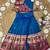 Kids paithani silk lotus pattern lehenga choli