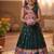 Kids paithani silk lotus pattern lehenga choli