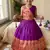 Kids paithani silk lotus pattern lehenga choli