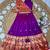 Kids paithani silk lotus pattern lehenga choli