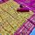 Yellow woven & printed silk blend ethnic festive saree with blouse