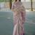 Lavender floral & paisley kanchipuram silk saree with blouse