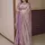 Purple floral & paisley kanchipuram silk saree with blouse