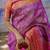 Purple floral, meenakari, zari woven kanjivaram silk saree with blouse