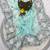 Sky Blue Color Thread And Embroidery work Silk Saree