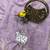 Lavender Color Thread And Embroidery work Silk Saree