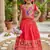 Designer red soft silk paithani design lehenga choli for girls-party & ethnic wear