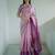 pink floral, zari woven faux kanjivaram saree with blouse