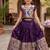 Designer wine soft silk paithani design lehenga choli for girls-party & ethnic wear
