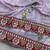 Lavender Color Embroidery, Mirror & Cutwork Border work Rangoli Silk Saree