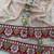 Peach Color Embroidery, Mirror & Cutwork Border work Rangoli Silk Saree