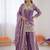 Lavender fendy silk thread sequence plazzo suit