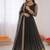 Black net thread sequence designer anarkali suit
