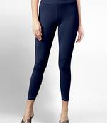 Super combed cotton elastane stretch cropped leggings with ultrasoft waistband